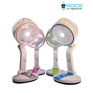 USB Mini Charger Foldable Fan with LED Light