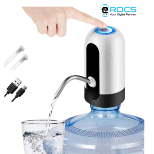 Alternative view of USB charging automatic water pump with water dispenser