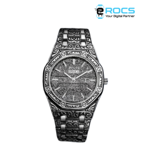 Alternative view of Valink Men Watch,Mecca Edition Vintage Carved Watch Luxury Islamic Wrist Watch