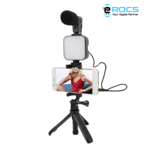 Vlogging kit With tripod and Microphone and Phone holder