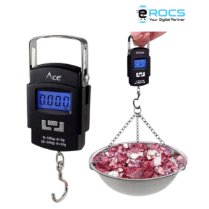 Alternative view of Portable digital LCD electronic hand-held baggage balance scale