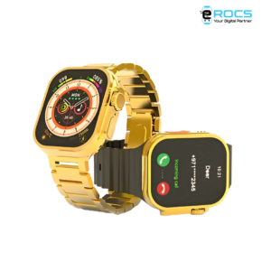 Alternative view of G9 Ultra Pro Gold Smartwatch with 3 Straps