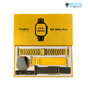 G9 Ultra Pro Gold Smartwatch with 3 Straps