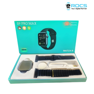 S9 Pro Max Smart Watch With 2 Belt black