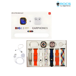 Alternative view of i20 Ultra MAX Smartwatch +2nd Gen EarPods Pro (10 in 1 Set)