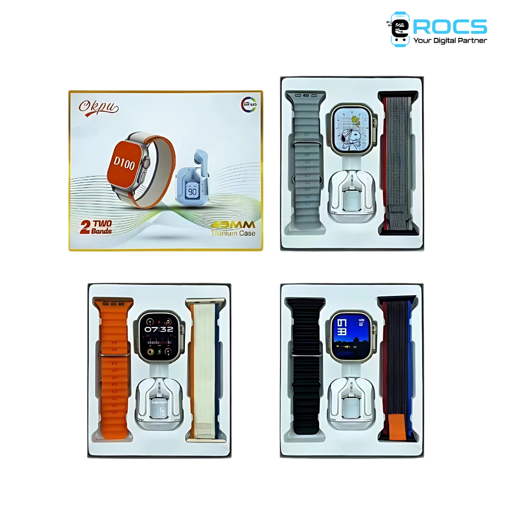 D100 Ultra Smartwatch Super Amoled Display