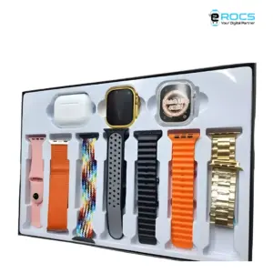 Alternative view of H50 Smartwatch with 7 Straps 1 Headphone with1 Cover