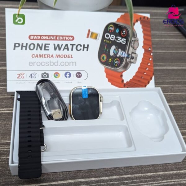 BW9 4G Sim supported With Camera Phonewatch - EROCS (BD.) LTD.