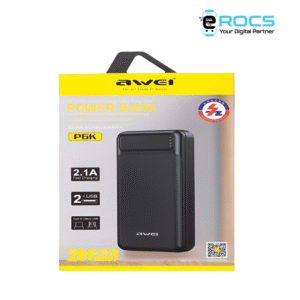 Alternative view of Awei P6K 20000mAh Powerful Power Bank Price in Bangladesh | Dual USB, Fast Charging