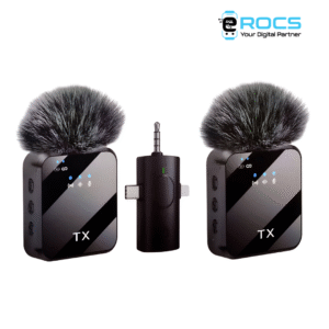 F11-2 Wireless Collar Microphone for iPhone/Android/Type-C | Noise-Cancelling Clip-On Mic