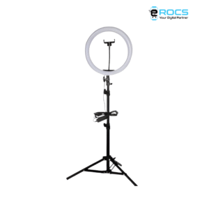 Alternative view of MJ33 12" RGB LED Ring Light with Phone Holder for Photography, Makeup, YouTube & Live Streaming