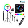 14" MJ36 RGB LED Soft Ring Light with Adjustable Stand for Video & Photoshoots