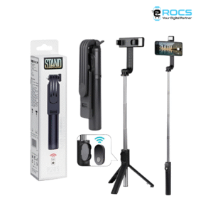 Alternative view of P20S Wireless Selfie Stick with Tripod, Extendable Handheld Monopod, Bluetooth Remote & LED Light