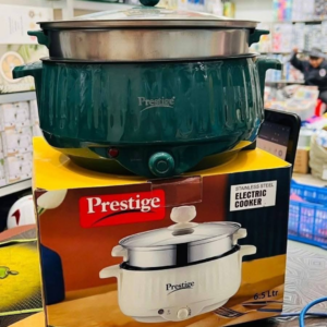 Prestige Electric Multi Cooker 6.5 Liter Fast, Safe & Gas-Free Cooking - Prestige, Dark green